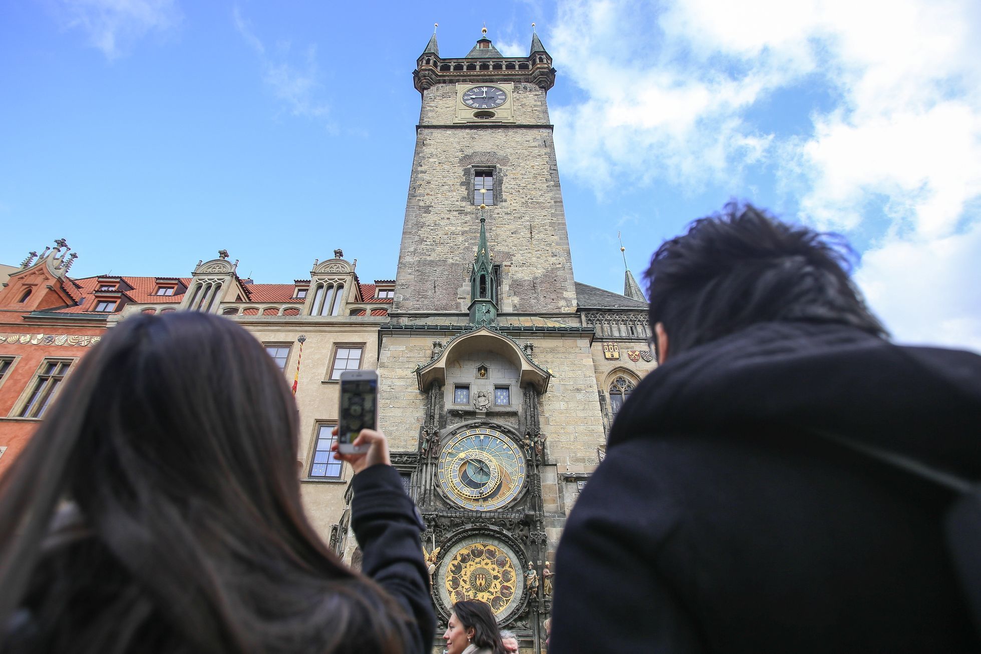 Staroměstská radnice a orloj se začíná opravovat, Praha