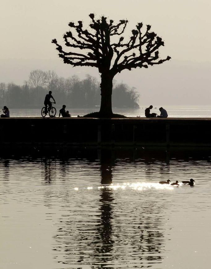 Na březích Curyšského jezera ve švýcarském Rapperswilu.