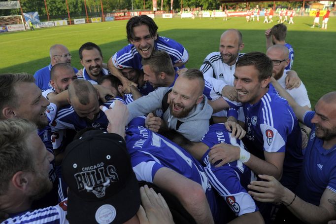 Sigma Olomouc se raduje z návratu do první ligy (2015)