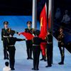 Slavnostní zahájení ZOH 2022 v Pekingu - vyvěšení čínské vlajky