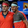 Rafael Nadal a Roger Federer v semifinále Australian Open 2014