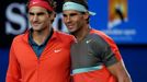 Rafael Nadal a Roger Federer v semifinále Australian Open 2014