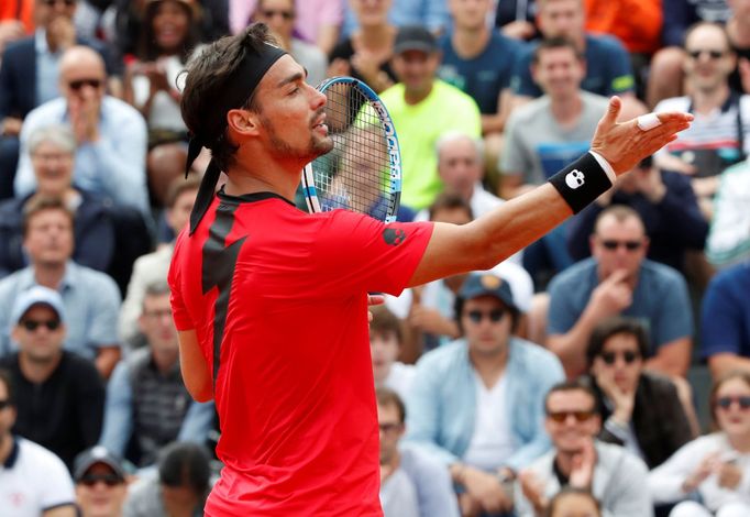 Fabio Fognini na French Open 2018