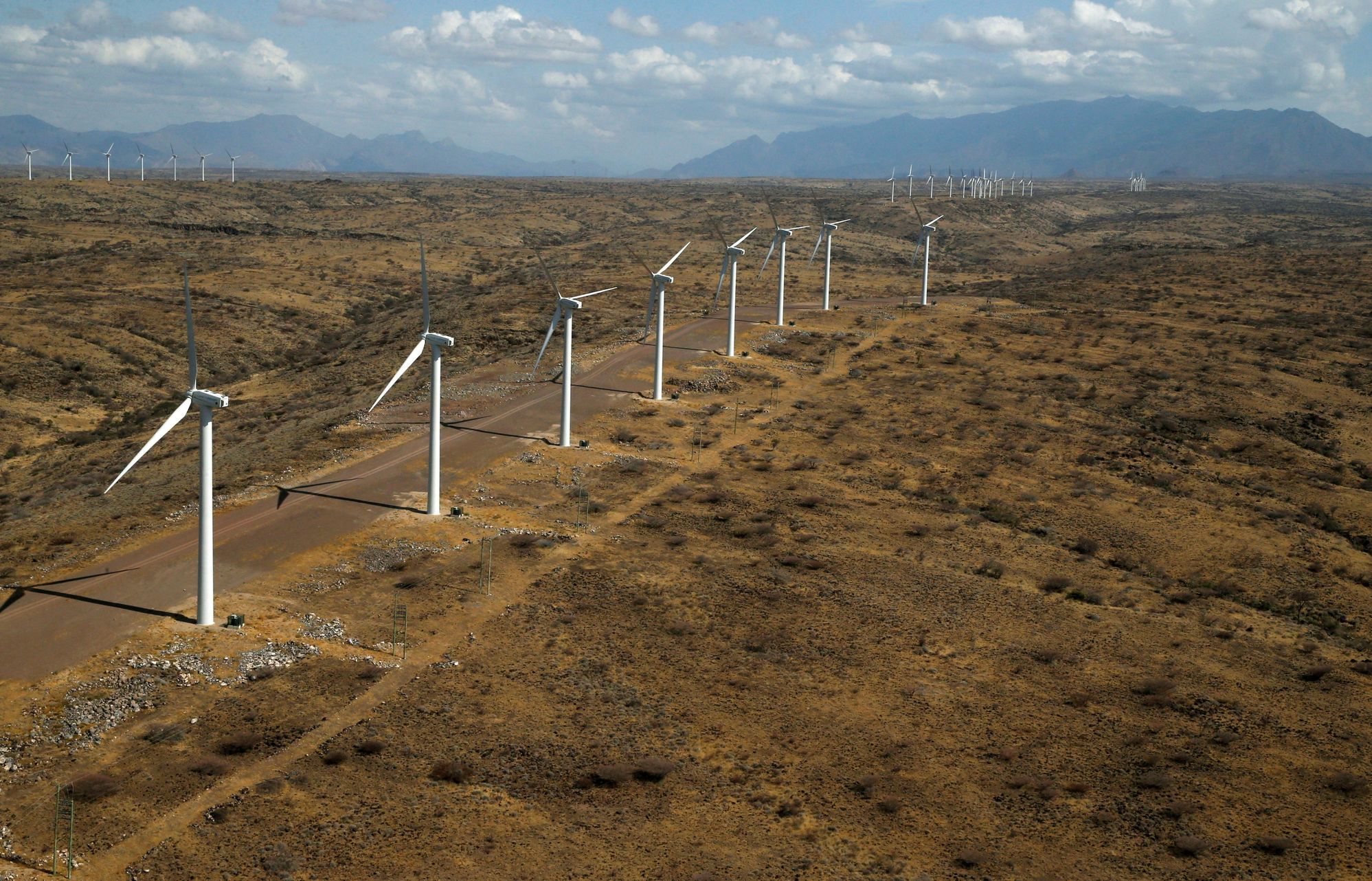 Větrná farma v Keni