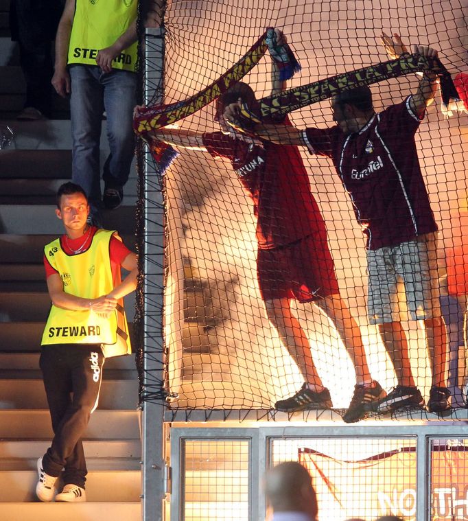 Fotbal, GL, Plzeň - Sparta: fanoušci Sparty