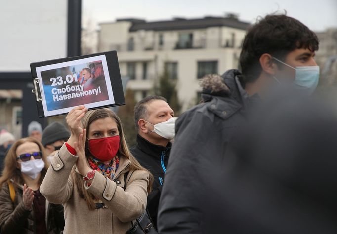 Protesty na podporu Alexeje Navalného