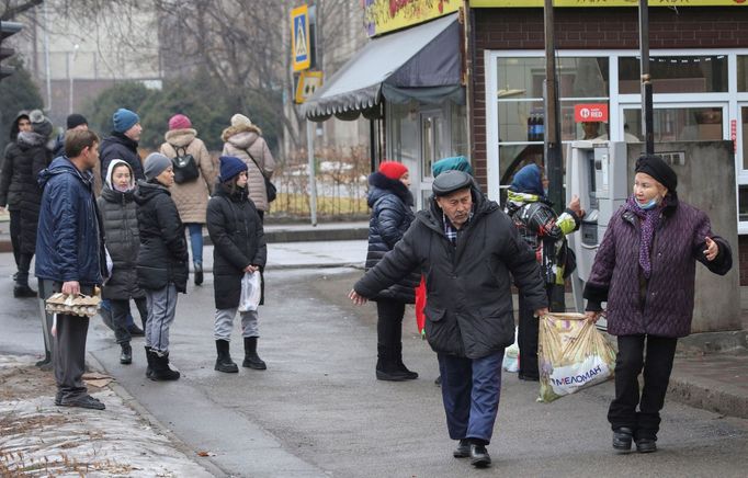 Záběr z kazašského města Almaty.