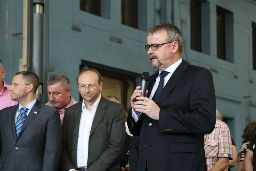 Rozloučení s Nicolasem Wintonem na Hlavním nádraží 3.7. 2015