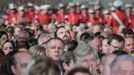 Fotografie z ceremoniálu udílení státních vyznamenání prezidentem ČR Milošem Zemanem na Pražském Hradě. 28. 10. 2019.