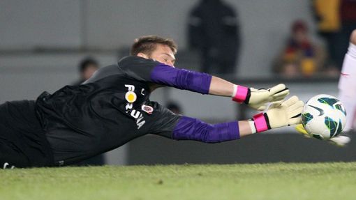 Fotbal, Sparta - Plzeň: Tomáš Vaclík