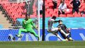 Raheem Sterling dává gól na 1:0 v zápase Anglie - Chorvatsko na ME 2020