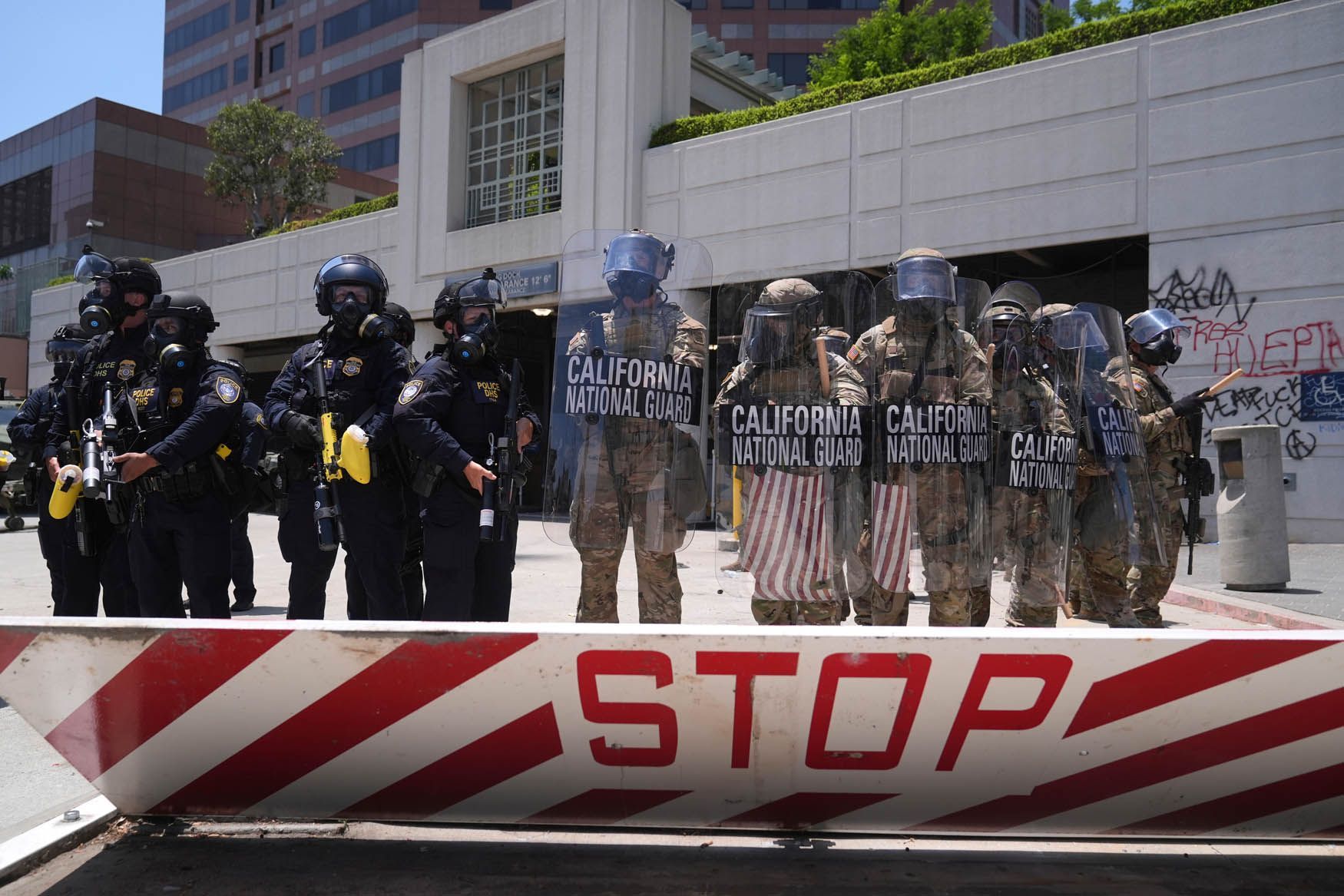 Los Angeles. USA. nepokoje, migranti Trump