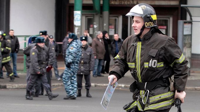 Ruský hasič. Ilustrační foto.