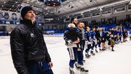 Jaromír Jágr při posledním domácím utkání Kladna v sezoně 2024/25