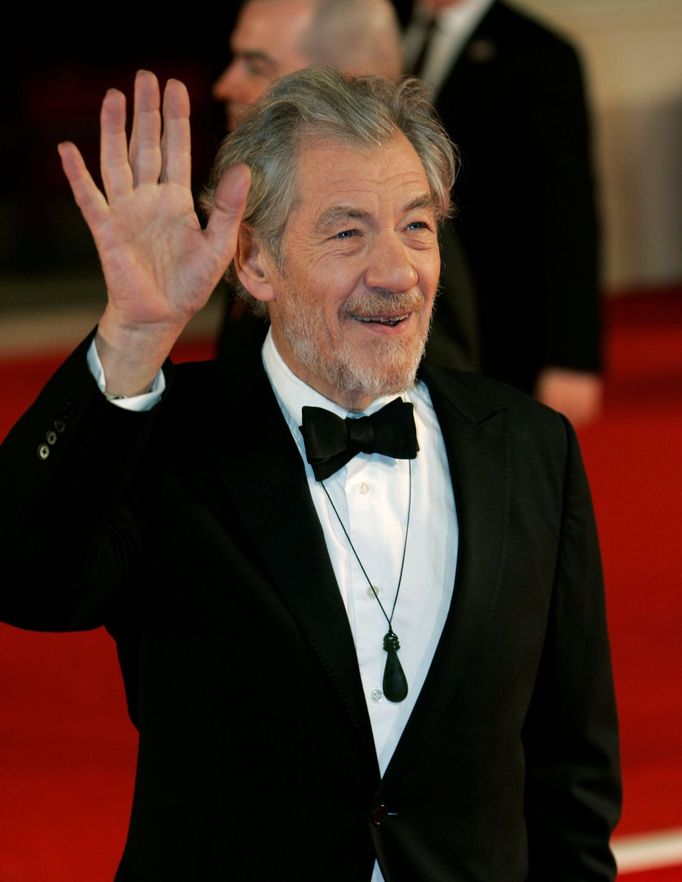 Sir Ian McKellen v roce 2007 na udílení britských filmových cen Bafta.