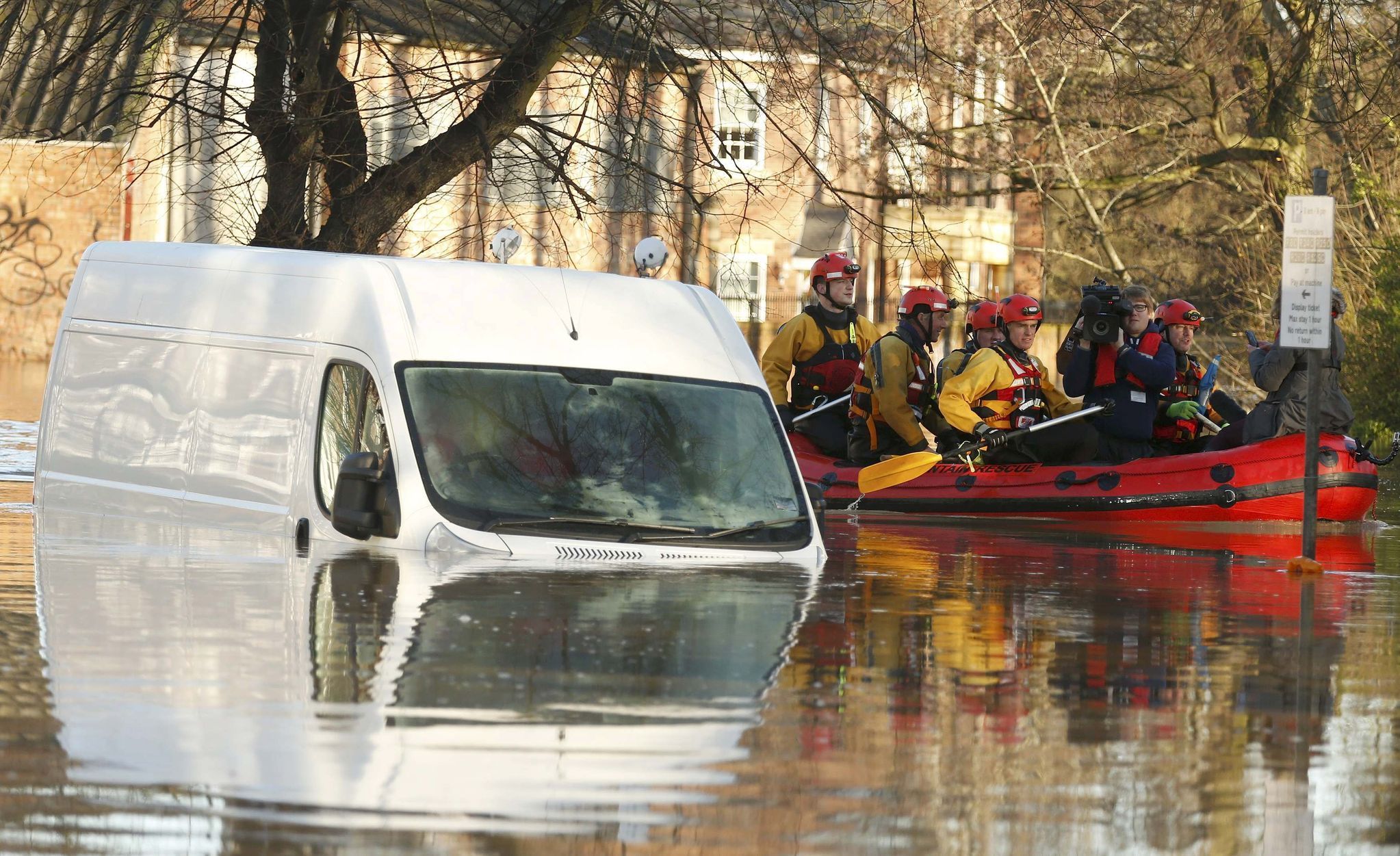 Záplavy na severu Anglie 26.12. 2015