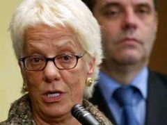 Hlavní žalobkyně Mezinárodního trestního tribunálu pro bývalou Jugoslávii Carla del Ponteová.