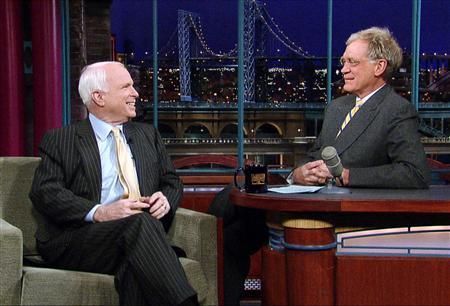 Senátor McCain v show Davida Lettermana