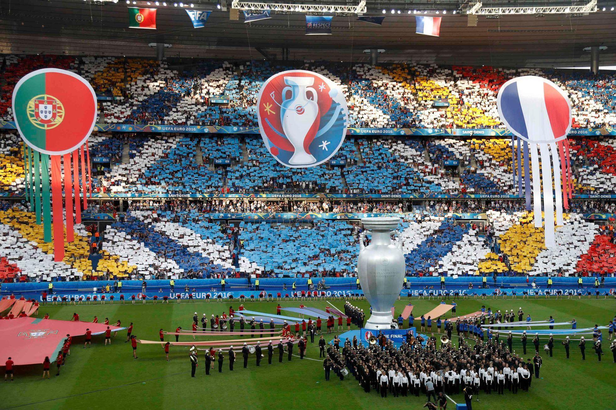 Euro 2016, finále Francie-Portugalsko: slavnostní zahájení