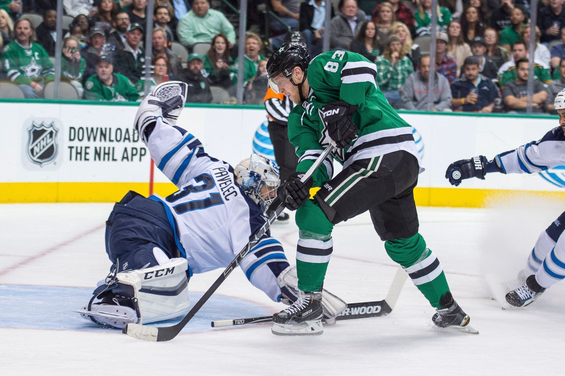 NHL: Dallas Stars vs. Winnipeg Jets (Hemský, Pavelec)