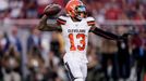 Oct 7, 2019; Santa Clara, CA, USA; Cleveland Browns wide receiver Odell Beckham (13) throws a pass against the San Francisco 49ers in the first quarter at Levi's Stadium.