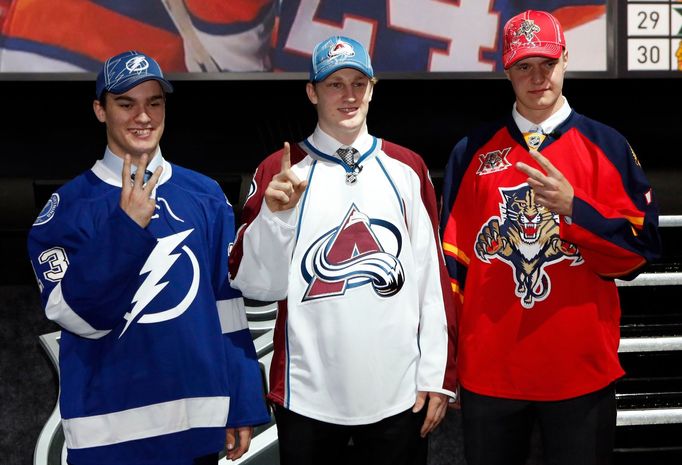 Nejlepší trojka draftu NHL 2013 (Drouin, MacKinnon, Barkov)