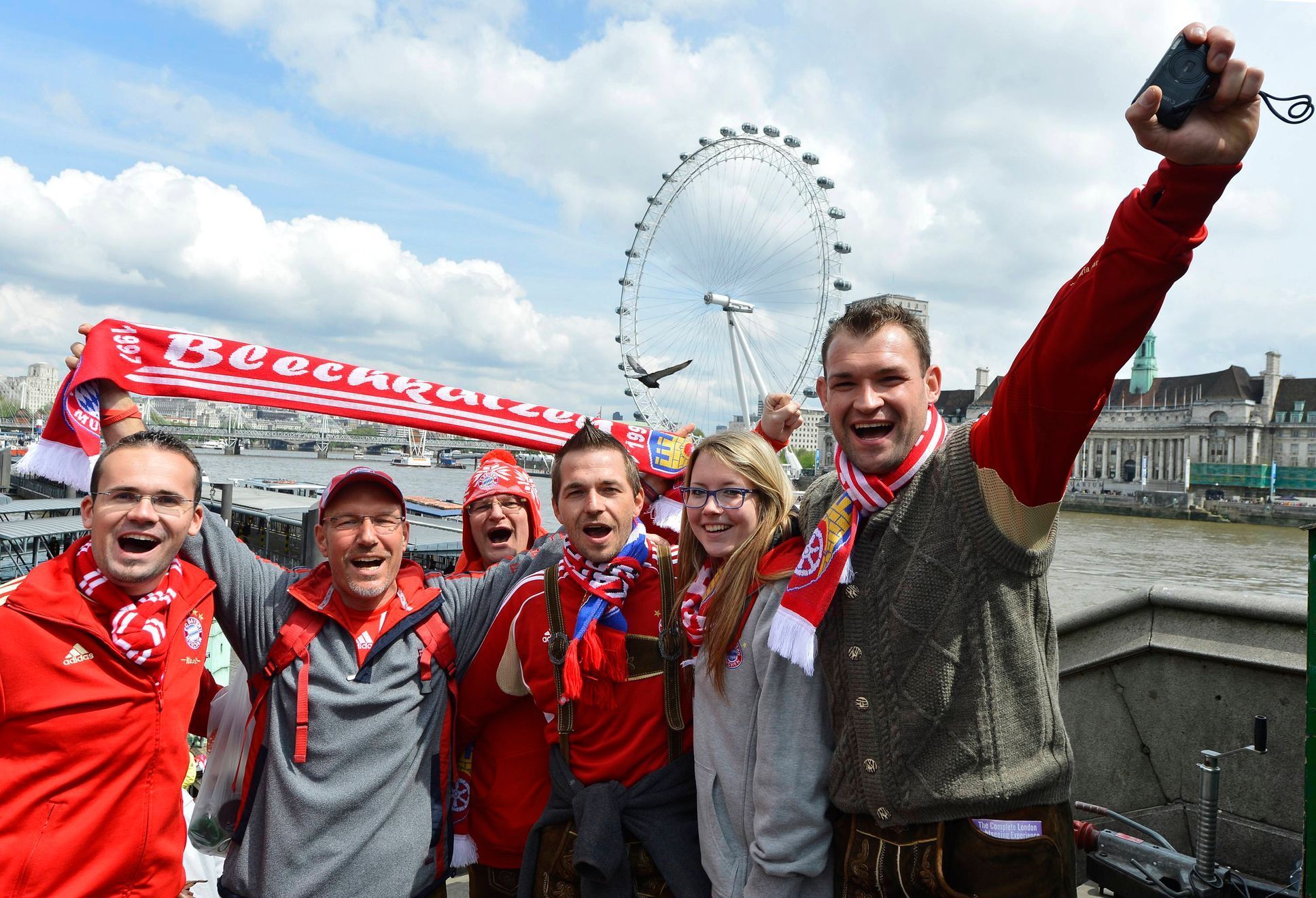 Fanoušci Bayernu a Dortmundu před finále Ligy mistrů v Londýně