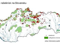 Mapa rašelinišť na Slovensku
