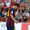 Zraněný útočník Barcelony Lionel Messi