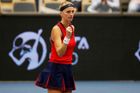 Kvitová v Dubaji deklasovala Giorgiovou. Postoupila i loňská finalistka Krejčíková