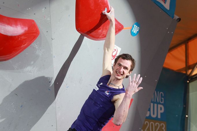 Světový pohár v boulderingu v Praze 2023 (Adam Ondra)