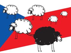 Úsvit okopíroval plakát Švýcarské lidové strany s cizinci jako černou ovcí. Může být spokojen, vzbudil pozornost.