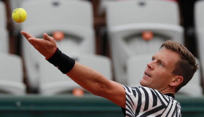 Tomáš Berdych v 2. kole French Open.