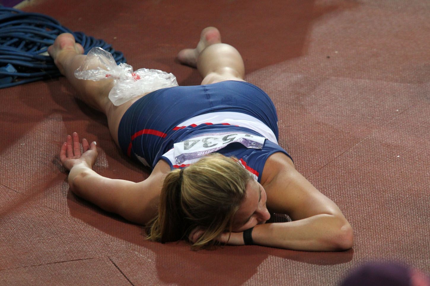 Eliška Klučinová po sedmiboji, atletika na olympijských hrách v Londýně 2012