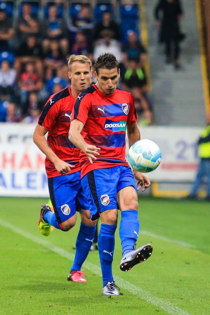 Viktoria Plzeň - FK Karabach, 3. předkolo Ligy mistrů 2016/17. Jan Kovařík a David Limberský