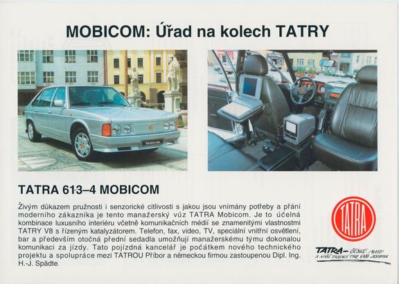 T613-4 Mobicom měla být nejlepším modelem automobilky Tatra.