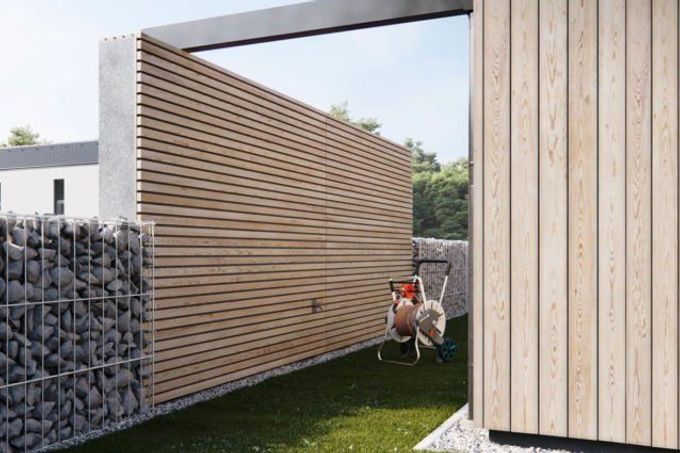 Chytrý plot firmy Aitaa lze využít i pro sběr dešťové vody.