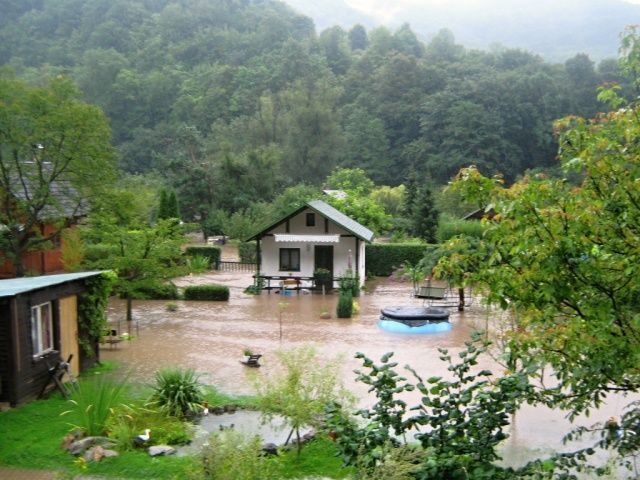 Povodně srpen 2010: Březiny u Děčína