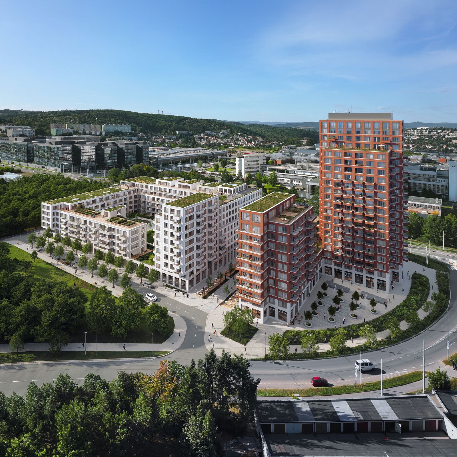 brixx, brno, komplex, byty, bydlení, práce