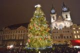 Rozsvícení vánočního stromu na Staroměstském náměstí v Praze