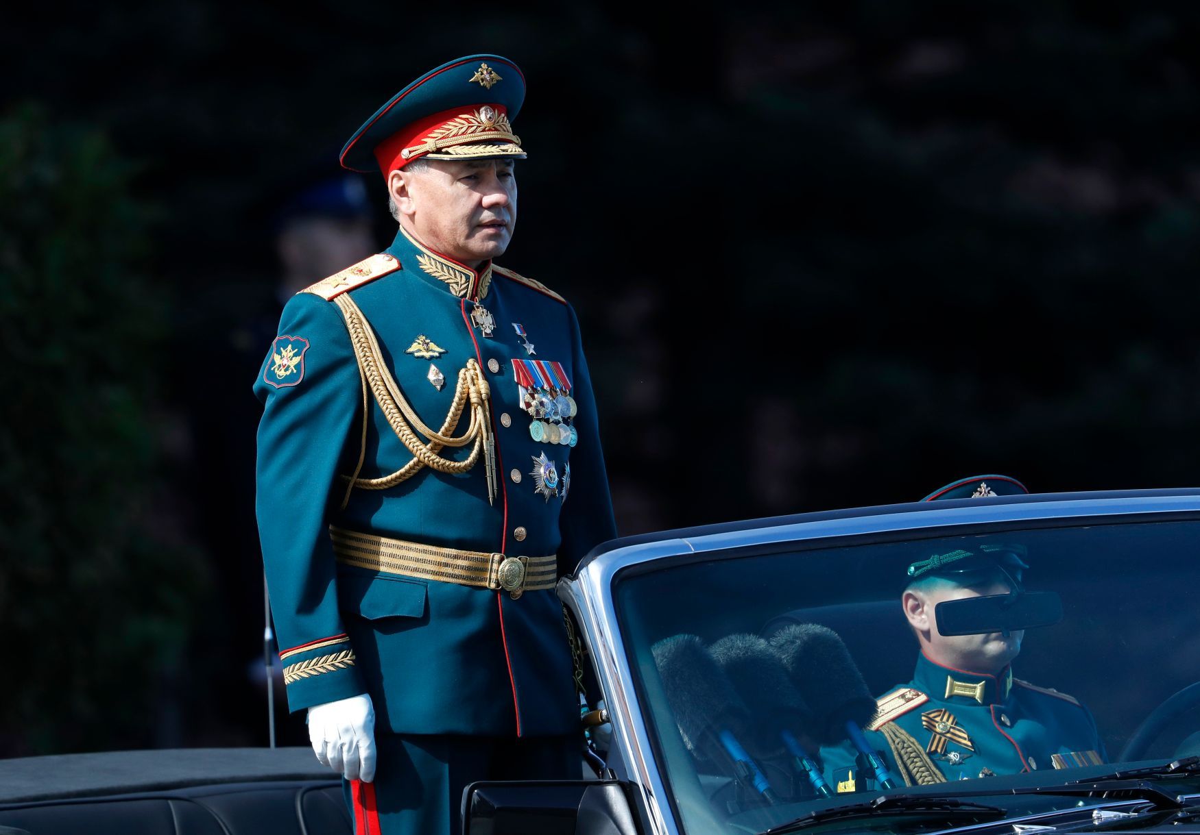 Vojenská přehlídka v Moskvě, 9. května 2018, Sergej Šojgu