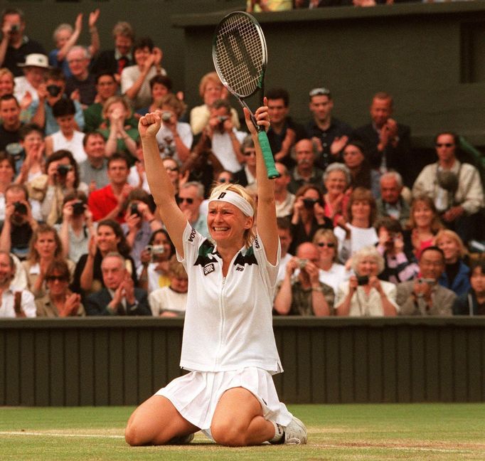 Jana Novotná na Wimbledonu 1998