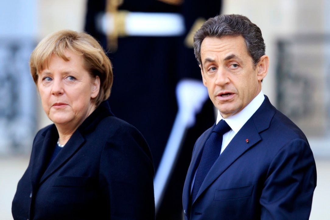Sarkozy a Merkelová před summitem EU