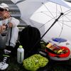 Smutný Rubens Barrichello. Závod se mu příliš nepovedl