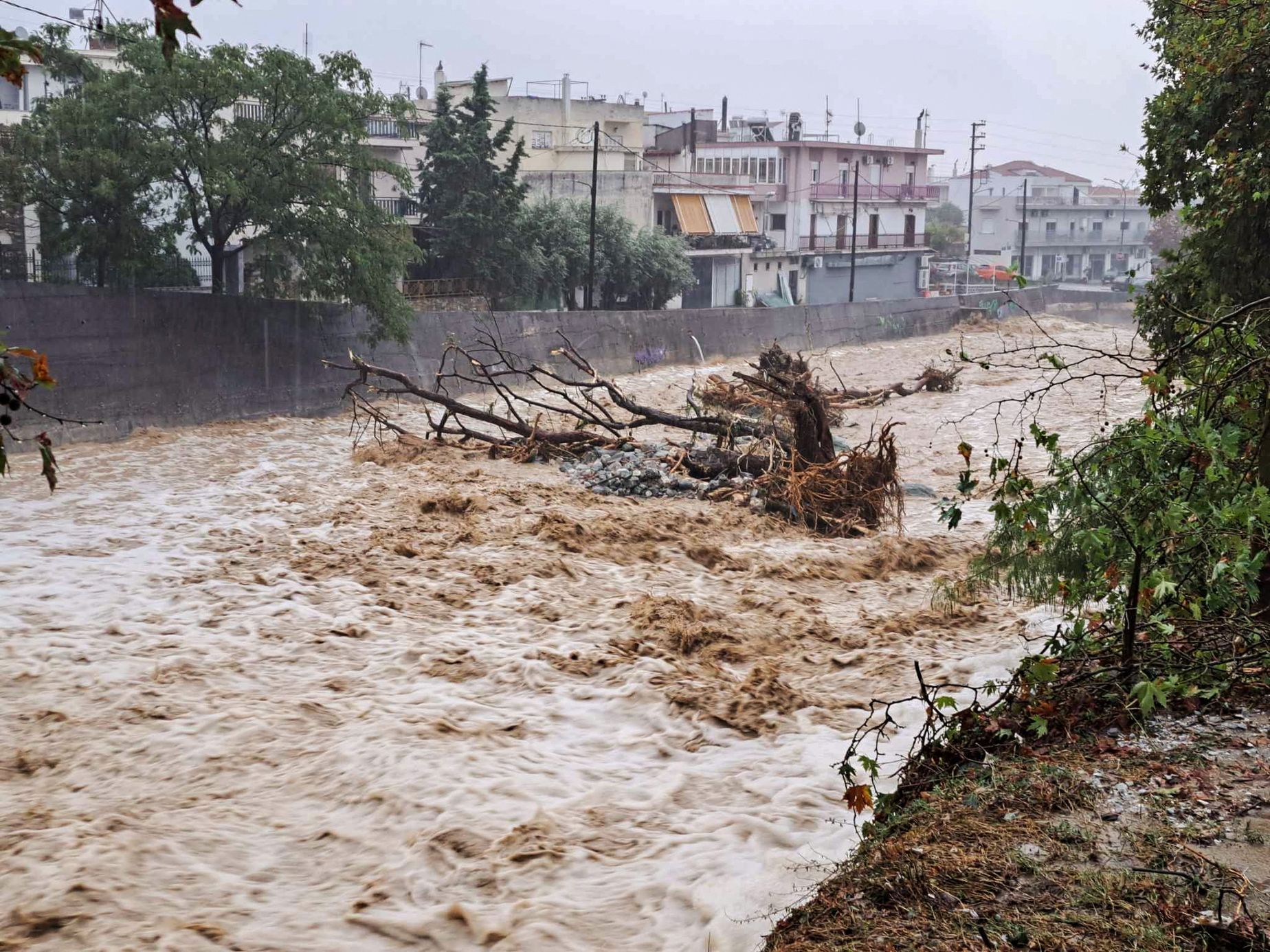 řecko povodně záplavy déšť