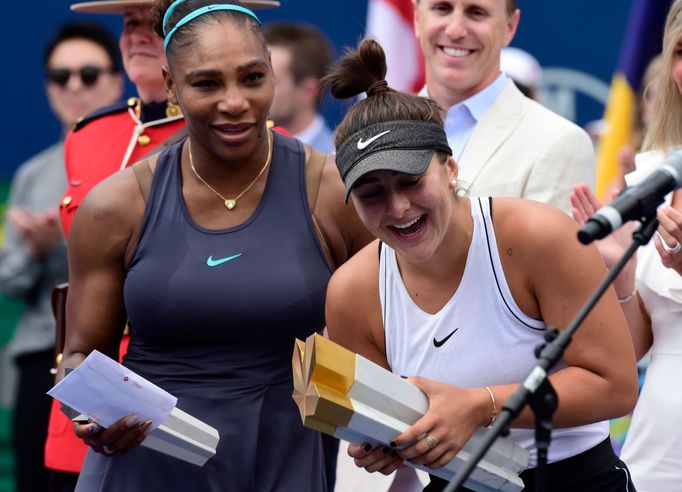 Serena Williamsová a Bianca Andreescuová, Rogers Cup 2019