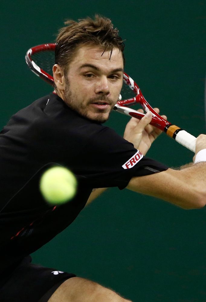 Stanislas Wawrinka na Masters v Šanghaji