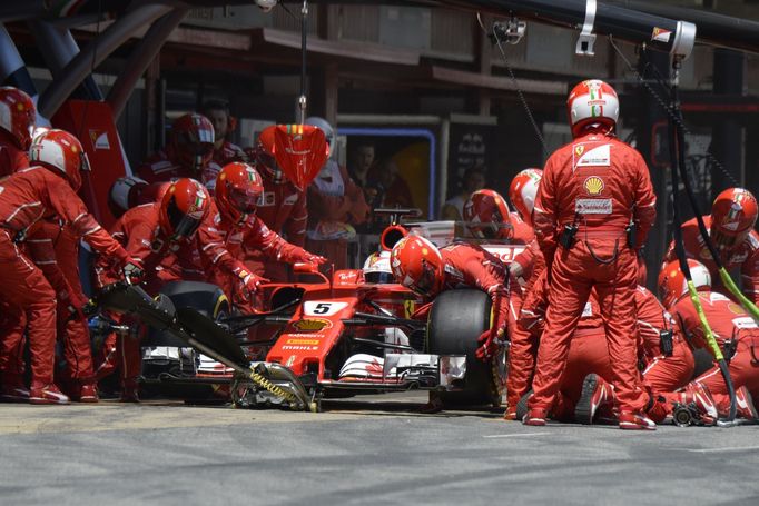 F1, VC Španělska 2017: Sebastian Vettel. Ferrari