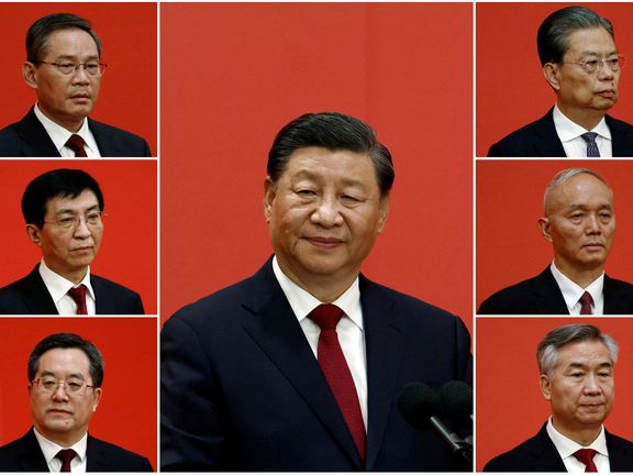 Členové Stálého výboru Politbyra Komunistické strany Číny.