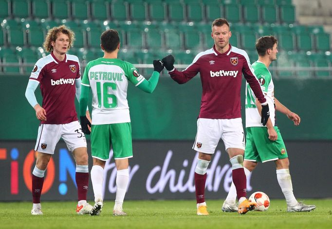 Rapid Vídeň - West Ham, Evropská liga (Alex Král, Andrej Jarmolenko)